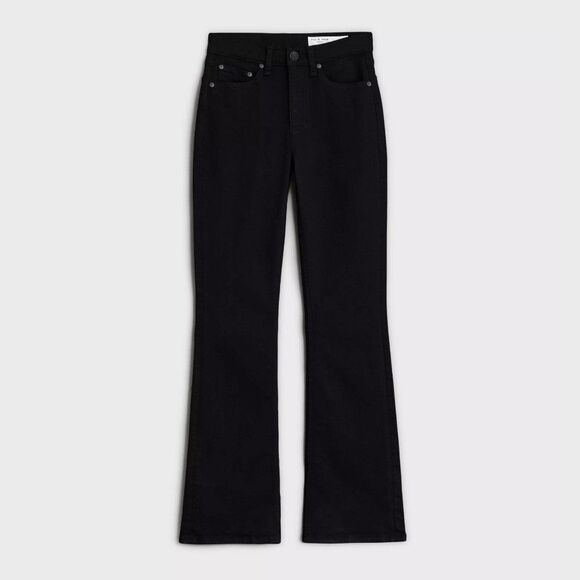 Rag & Bone Women Peyton Midrise Bootcut Jeans Size 32 Black Western Boho Stretch - Picture 4 of 15
